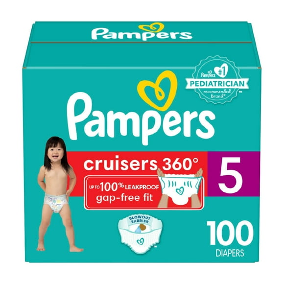 Pañales Pampers Cruisers 360 talla 5 11-16 kg 100 unidades