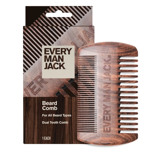 Every Man Jack Beard Comb Ebony Wood