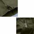 thumbnail image 5 of Twill Cargo Shorts for Men Multi Pockets Mens Long Shorts Below Knee Casual Hiking Summer Capri Pants Big and Tall Size M-5XL Army Green, 5 of 6