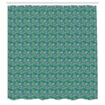 thumbnail image 2 of Ambesonne Botanical Shower Curtain, Flowering Hosta Plants, 69"Wx70"L, Jade Green and Blue Violet, 2 of 4
