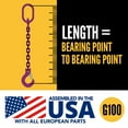 thumbnail image 5 of US Cargo Control 1/2 Inch x 15 Foot Adjustable 1-Leg Chain Sling with Sling Hook Grade 100 Alloy Steel Overhead Lifting Sling for Large and Heavy Cargo, 5 of 7