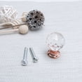 thumbnail image 7 of Uxcell 0.79"x1.18" Wardrobe Dresser Door Knobs Pull Handle Crystal Rose Gold Color 10pcs, 7 of 7