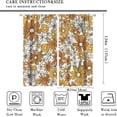 thumbnail image 2 of Vintage Flower Curtains, 70s Watercolor Flower Daisy Flower Orange White Rustic Natural Print Pattern, Blackout Curtains for Bedroom Living Room42X54 Inch, Style-2, 2 of 6