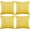 Golden Yellow, variant on 4 Pack Decorative Outdoor Waterproof Throw Pillow Covers, Square Patio Balcony Garden Waterproof Cushion Case, PU Coating Pillow Shell for Couch, Bed, Patio, Sofa, Tent,18 x 18 Inch (Multi Color)