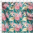 thumbnail image 4 of Soimoi Moss Georgette Fabric Leaf Floral Print Fabric by Yard 42 Inch Wide, 4 of 6
