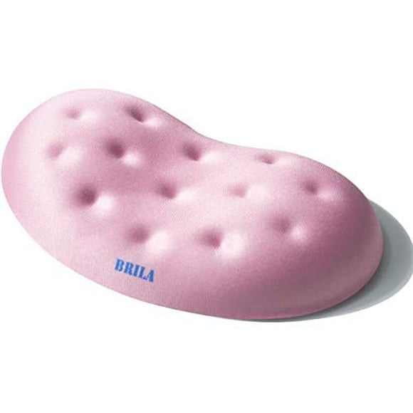 BRILA Ergonomic Memory Foam Mouse Wrist Rest Support Pad Cushion for Computer, Laptop, Office Work, PC Gaming - Massage