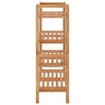 thumbnail image 2 of vidaXL Shoe Racks 2 pcs 69x27x41 cm Solid Wood Walnut, 2 of 4