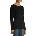 thumbnail image 5 of Time and Tru Women's Long Sleeve Rib T-Shirt, 5 of 6