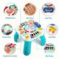 Infant Musical Learning Table, Interactive Toys with Lights, Sound, 6