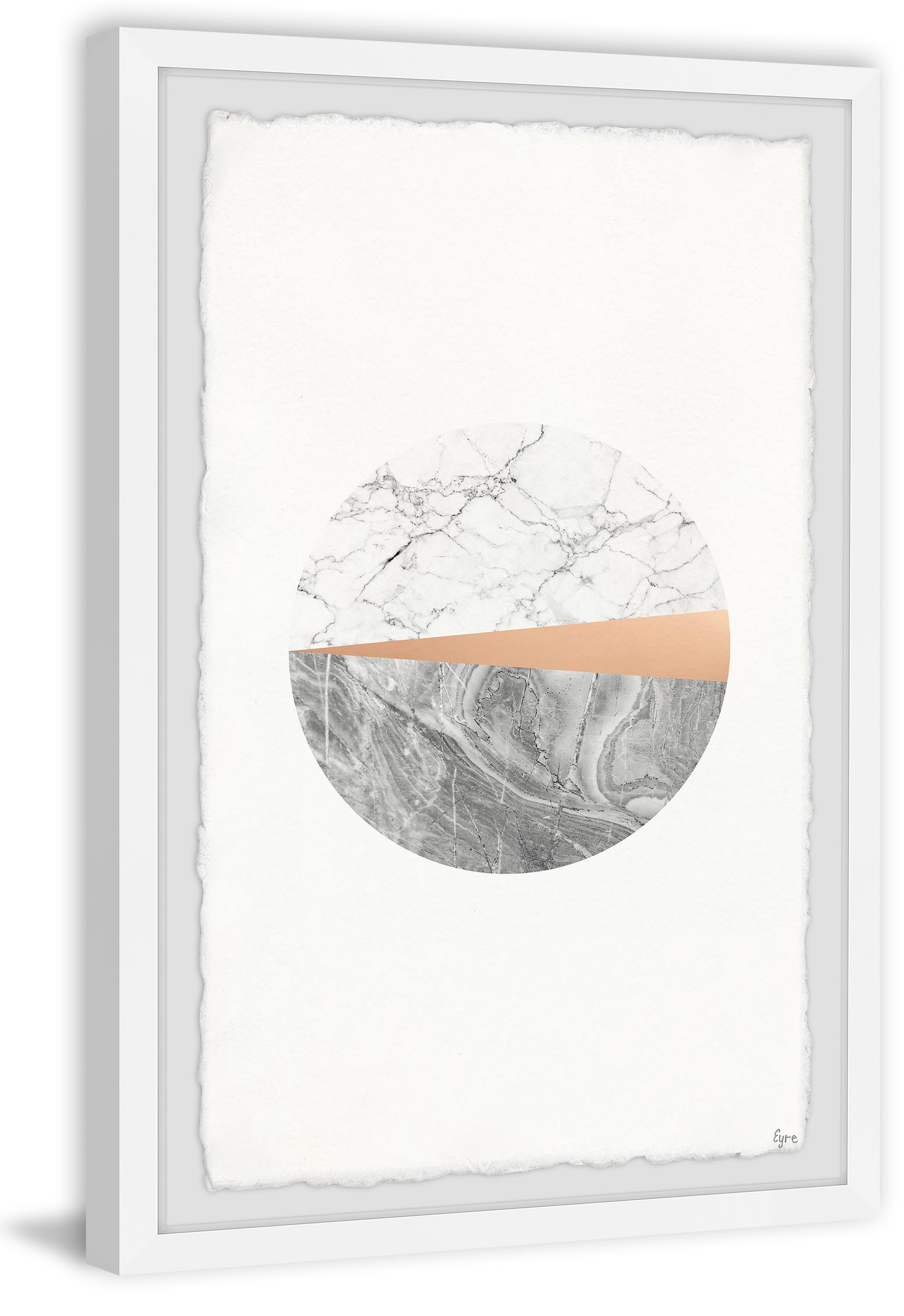 Marmont Hill Pink Sliver Ii By Eyre Tarney Framed Wall Art, 20.00" x 1.50"