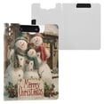 thumbnail image 2 of Wobogo Snowman House A4 Foldable Clipboard with Horizontal and Vertical Double Metal Clips 360 Degree Foldable Binder Clipboards with Pen Holder, 2 of 9