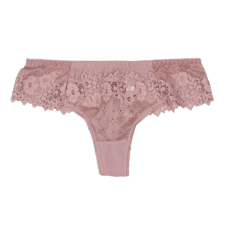 HUPOM Knix Underwear Panties In Clothing High Waist Leisure Tie Seamless  Waistband Pink S