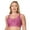 Mauve Mood Tropic, variant on Comfort Revolution Shaping Wireless Bra DF3488 Color: Upstate Blue Dot Size: X LARGE