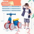 thumbnail image 5 of 6V Electric Baby Balance Bike with Bubble Machine,4 in 1 Toddler Balance Bike w/Remote Control for 1 Year Old Boys Girls Kids Ride on Toys w/Powered Motor,LED Lights (Blue&Red）), 5 of 7