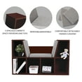 thumbnail image 5 of VEIKOUS 6-Cubby Kids Reading Nook and Storage Bookcases, Espresso, 5 of 9