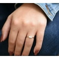 thumbnail image 4 of HeartsAndYou 5 Stone Art Deco Engagement Ring for Women 0.8ct Baguette Cut Moissanite 18k Yellow Gold Over Silver, 4 of 9