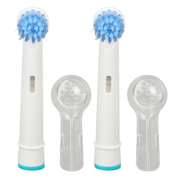 Cabezal de cepillo de dientes eléctrico, 2 piezas Cepillo de dientes eléctrico Cabezales de cepillo de repuesto Cabezales de cepillo de repuesto Diseño aerodinámico