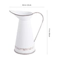 thumbnail image 5 of Pawsdot Retro Metal Flowerpot White for Home Decor Creative Plant Pot, 5 of 5