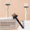 thumbnail image 5 of HomelyJoy Modern Black 2 in 1 Hairbrush Cleaner Tool, Portable Hair Brush Cleaning Rake with Dense Nylon Bristles, Comb Cleaner Solution for Home Salon Travel, 5 of 9