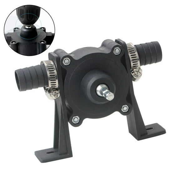 1Pcs Oil Water Pump Electric Drill Pump Self Priming Transfer Round Shank Heavy Duty Engineering Plastic Water Pump 12.5Cm X 9Cm