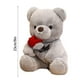 thumbnail image 4 of Oso de peluche con rosa de 9,8 pulgadas, muñeco de oso de peluche suave, juguetes de peluche, decoración del día de San Valentín, regalos para ella/novia (gris), 4 of 5