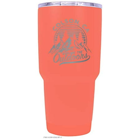 

Colson California Souvenir Laser Engraved 24 oz Insulated Stainless Steel Tumbler Coral