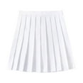 thumbnail image 2 of RUTAYY Women Casual Pleated Skirt Versatile Mini Skirt For Daily Wear Work Study Party Dance With Color Block Design Solid Color Casual Travel Skirts, 2 of 4