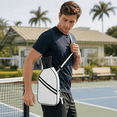 thumbnail image 3 of Pickleball Bag Sling Backpack for Women Men, Crossbody Pickleball Paddle Bag with Zipper PocketPickleball Blue, 3 of 4