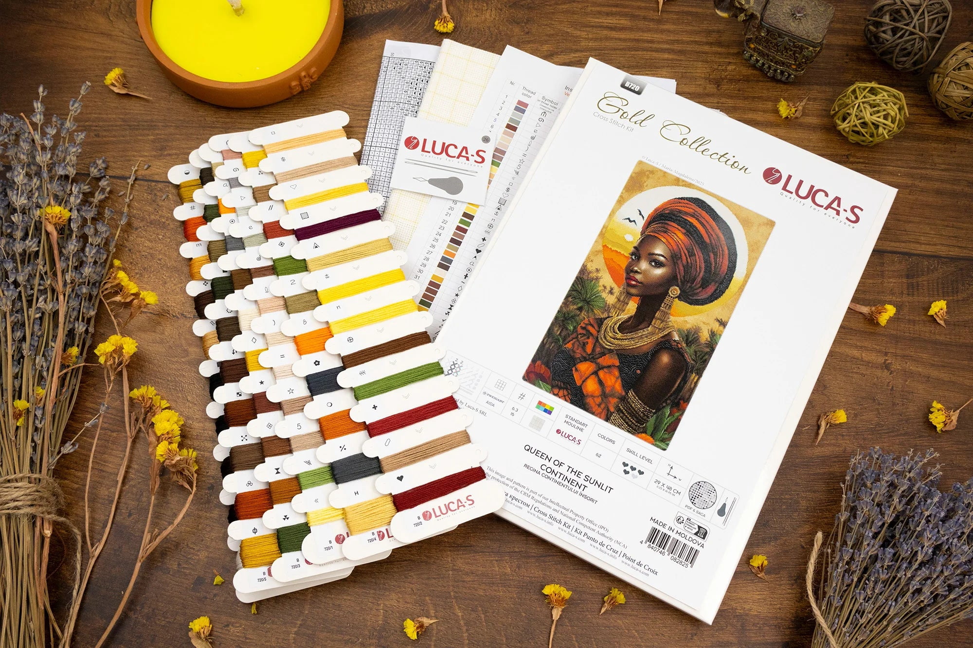 Queen of the Sunlit Continent B720L Counted Cross-Stitch Kit