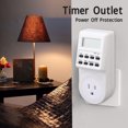 thumbnail image 3 of Indoor Countdown Timer, Mini Outlet Timer Digital Countdown Timer Auto Shut Off Safety Outlet Power Switch with Countdown Power Off Protection, 3 of 7