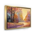 thumbnail image 3 of Designart 'The Autumn Forest Orange Leaves Landscape With Path' Lake House Framed Canvas Wall Art Print, 3 of 5