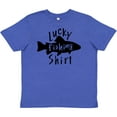 thumbnail image 3 of Inktastic Lucky Fishing Shirt Fish Youth T-Shirt, 3 of 5