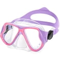 thumbnail image 1 of Gafas de natación Freela Kids con cubierta nasal para niños de 3 a 14 años, color morado, 1 of 7