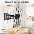 thumbnail image 3 of HOMOUNT Full Motion TV Wall Mount for Most 32-80 inch TVs, Wall Mount Bracket with Articulating Swivel and Tilt, Max VESA 600x400mm, Holds up to 132lbs, 3 of 8