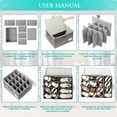 thumbnail image 4 of asddcavvf Large Capacity Shoe Storage With Lid Reinforced & Proof Home Closet Organizer under Bed Storage Containers 8 Inches High Collapsible Storage Boxes, 4 of 6