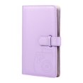 thumbnail image 2 of 3 pulgadas 96 bolsillos PU foto álbum Cardcase Banco tarjeta libro de almacenamiento para cámara instantánea fotografía PU PVC resistente duradero - Púrpura Soledad album de fotos, 2 of 6