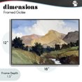 thumbnail image 4 of Stupell Industries Contemporary River Mountain Divide Black Framed Giclee Art, 18 x 12, by Alonza Saunders, 4 of 8