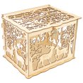 thumbnail image 4 of Cajas De Tarjetas Caja de tarjeta de boda de madera DIY, cajas de tarjetas de visita, decoración de recuerdo de fiesta JM01367 Ehuebsd Libre de BPA, 4 of 8