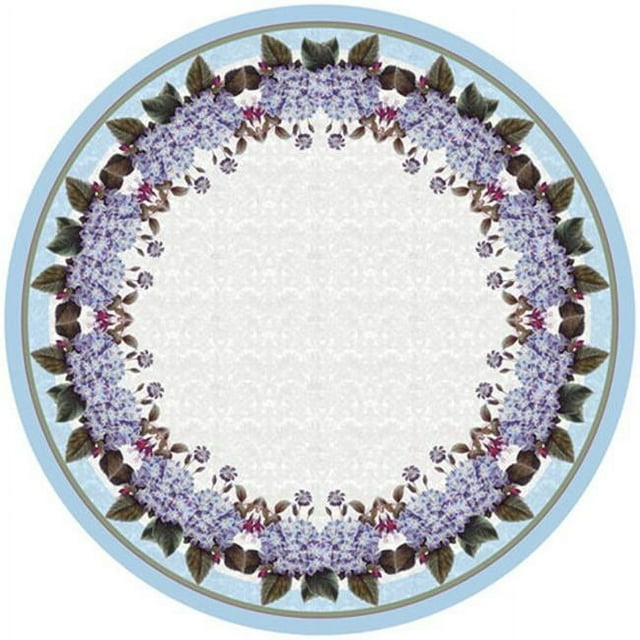 Betsy Drake TR127 Tissu de Table Ronde Hortensia de 58 Po