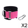 thumbnail image 1 of DYNWAVECA 2x Attache de Câble de Sangle de Cheville D - Exercice de Musculation des Jambes Rose, 1 of 10