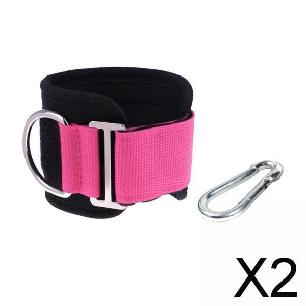 Correas para tobillo Colamx accesorio para cable anillo en D ejercicio levantamiento de pesas 2 piezas