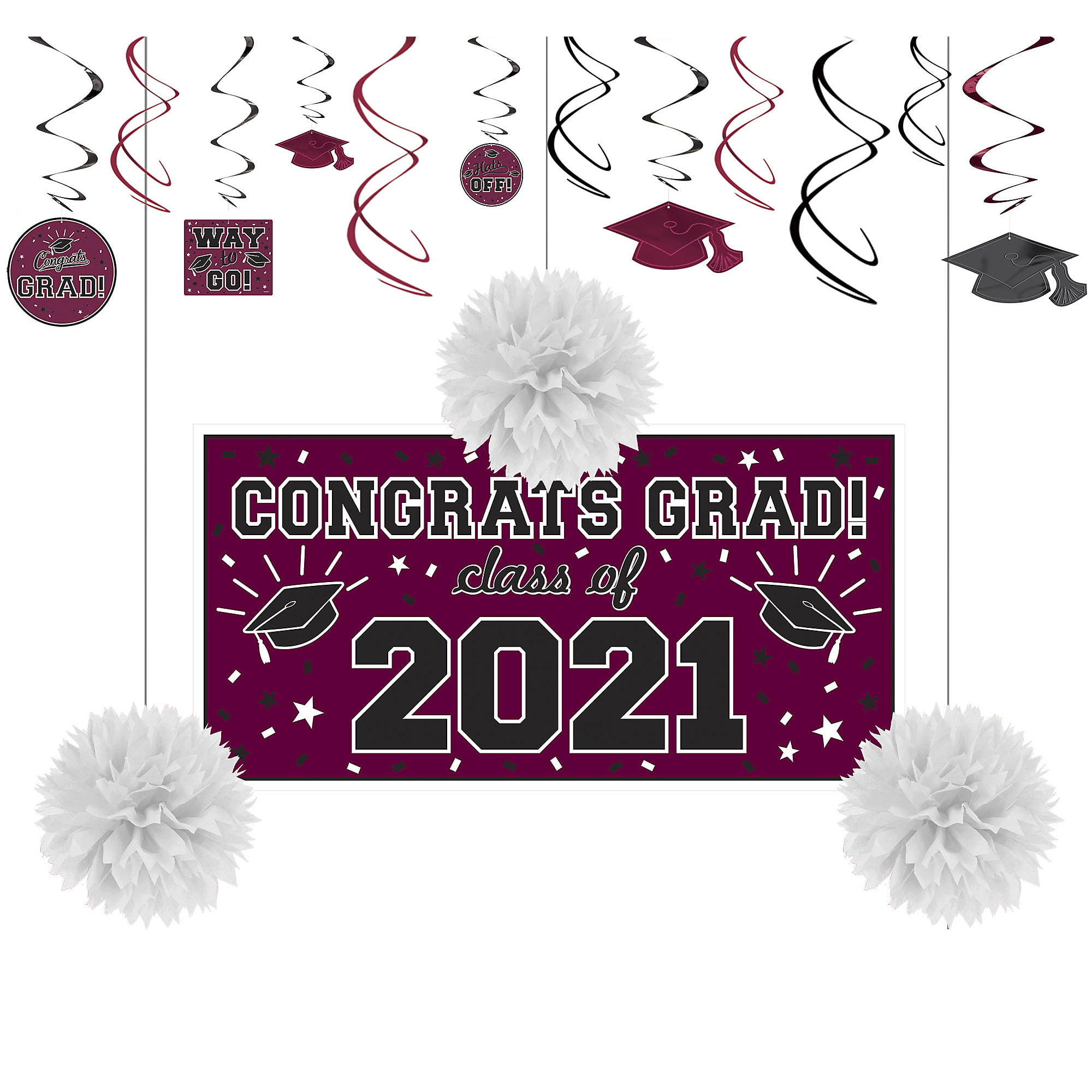 Details about   Graduation Banner 2021 Congrats Grad for Graduation Party Decoration Maroon New