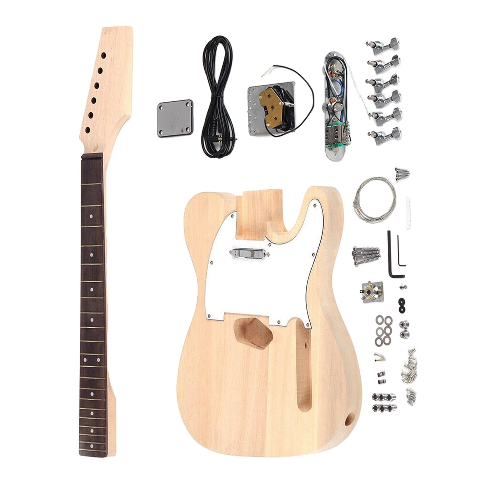 Modern Style Unfinished DIY Electric Guitar Body Fingerboard Guitar