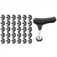 thumbnail image 2 of 30 Piezas Clavos para Zapatos de Golf Tacos de Repuesto para Zapatos de Golf Tacos de Golf Tacos con Llave de Puntas, 2 of 5