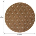 thumbnail image 7 of Gold Beaded Placemats Set of 2 for Dining Coffee Table Scratch Heat Stain Resistant Charger Kitchen Decor Durable Tablemats - Fall Autumn Thanksgiving Holiday - 14 Inches, 7 of 7