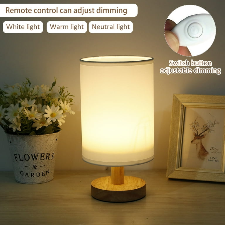 USB Power Small Table Lamp with Remote Control, Warm&Cold 2W LED