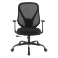 thumbnail image 3 of Scranton & Co Black Fabric Seat Manager's Chair with Mesh Back Support, 3 of 10