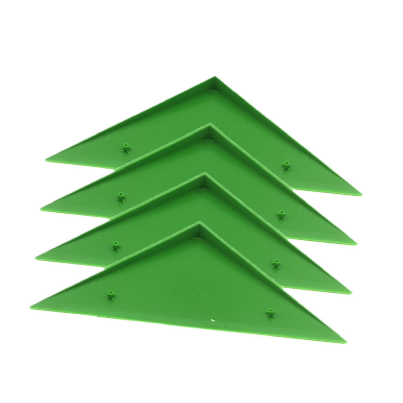 Dualoai 4 Pieces Foosball Table Corner Ramps for Most Tables Sturdy Corner Protector green