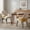 Beige,Yellow, variant on DRNANLIT Indoor Dining Chair Set of 2,Two-Tone Fabric Armchair, Sturdy Frame, Modern Accent Chair, 300lbs, Beige & Yellow