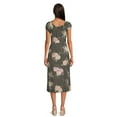 thumbnail image 3 of No Boundaries Juniors High Low Dress with Short Sleeves, Sizes XS-3XL, 3 of 5
